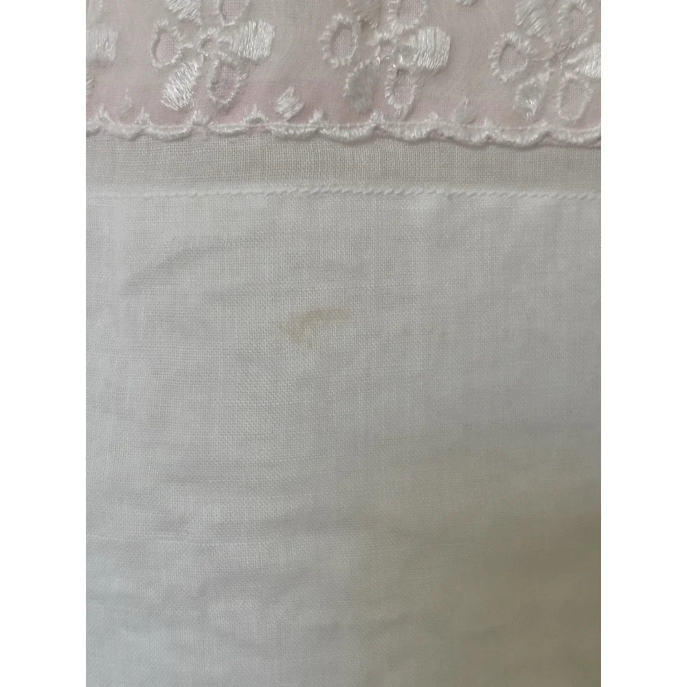 Vintage 1950's Half APRON, Hostess Apron Pink Sheer with Lace, Pockets